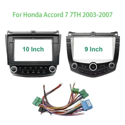 9/10.1 Inch Adapter Android Dash Fitting Panel Kit Car Radio DVD Player Fascias Frame For Honda Accord 7 7TH 2003-2007