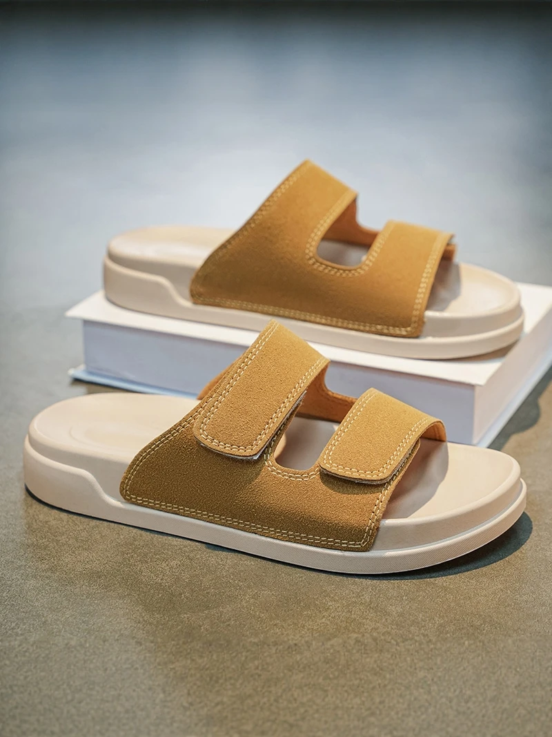 Birkent Men's Summer 2026 Outdoor Wearable Thick Bottom Anti-Slip Wear-Resistant Sandals Casual Style Synthetic Leather EVA I...