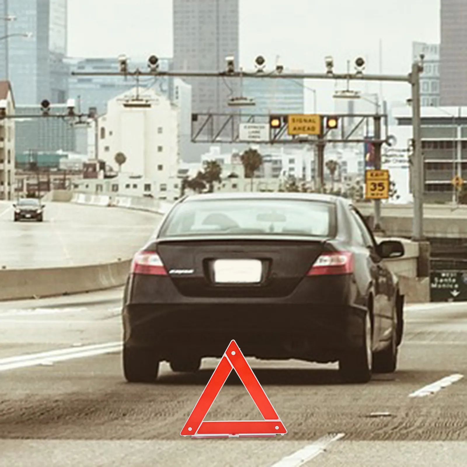 

Triangle Warning Sign Reflective Safety Triangles for Cars Foldable Plastic Emergency Road Markers Highway Triangle