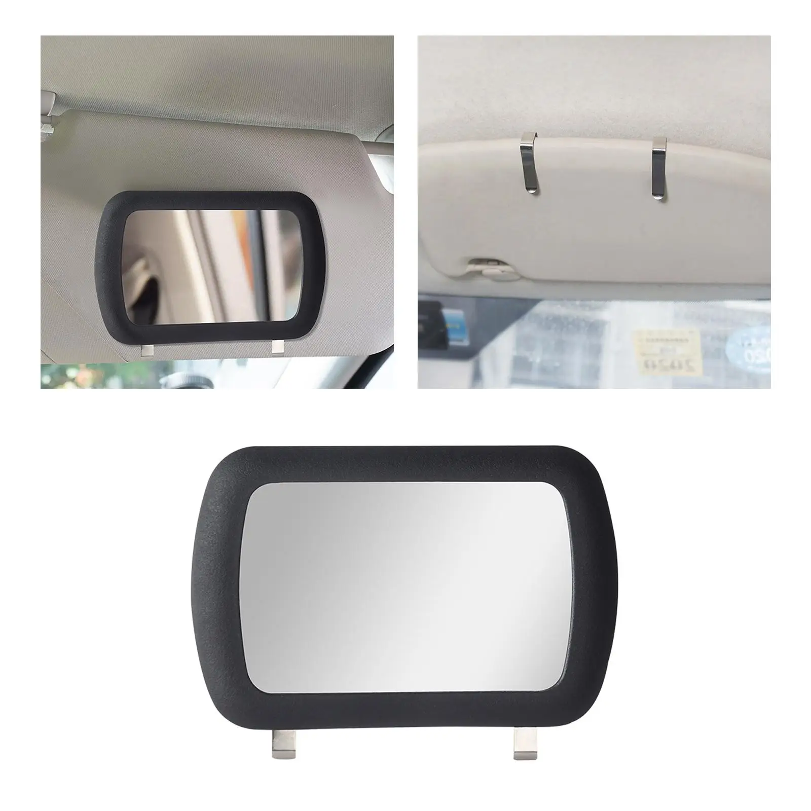 Car Sun Visor Vanity Mirror Clip On for Sun Shading Car Styling Long