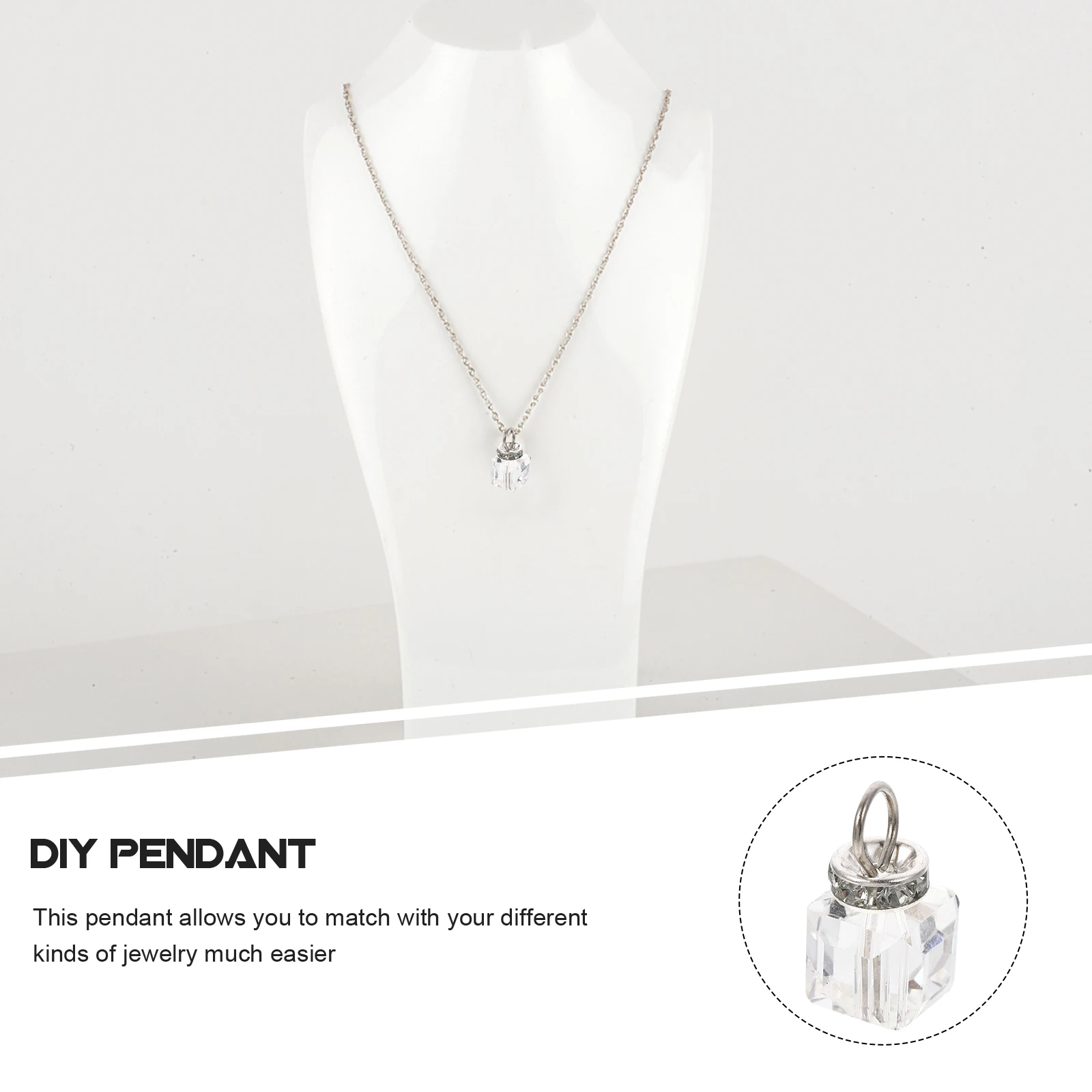 

100 Pcs Crystal Pendant for Jewelry Making Necklace Charms Pendants Diy Accessories Necklaces