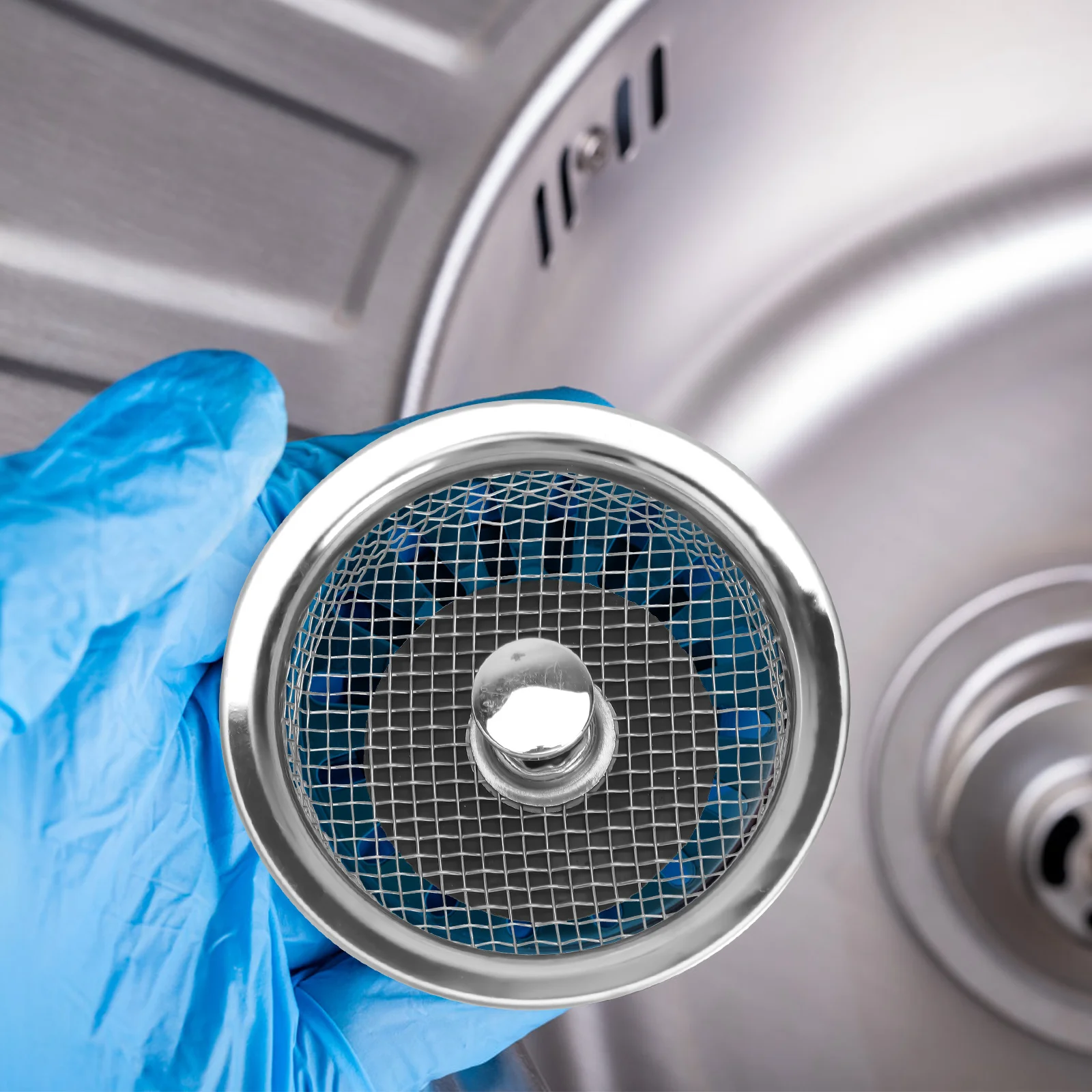 

2Pcs Stainless Steel Floor Drain Cover Thick Corrosion-Resistant Kitchen Floor Filter Hair Catcher Anti-Clog Stopper