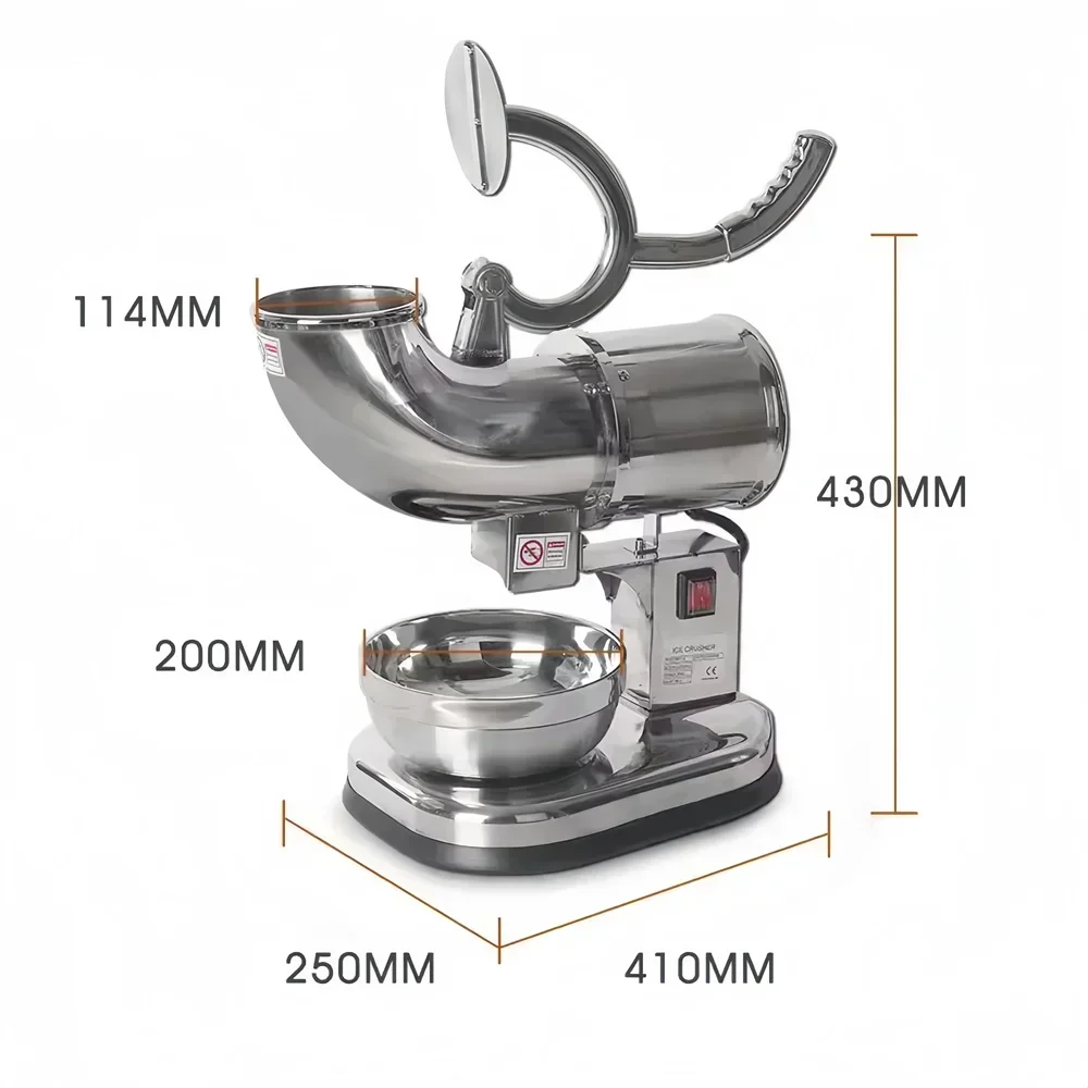 

Electric Ice Shaver Crusher Chopper Smoothie Blender Stainless Steel Ice Cube Crushing Machine 110V 220V Ice Shaver
