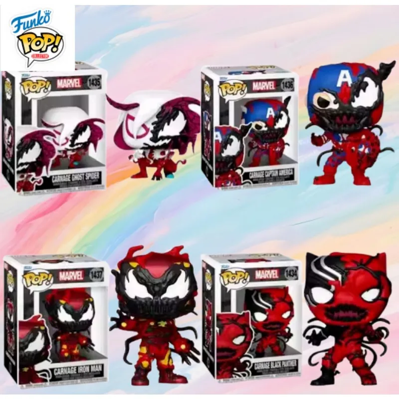 Genuine FUNKO POP Original Venom Panther Captain America Gwen Iron Man Massacre Can Do Figure Model Collection Holiday Gift Spot - Image 3