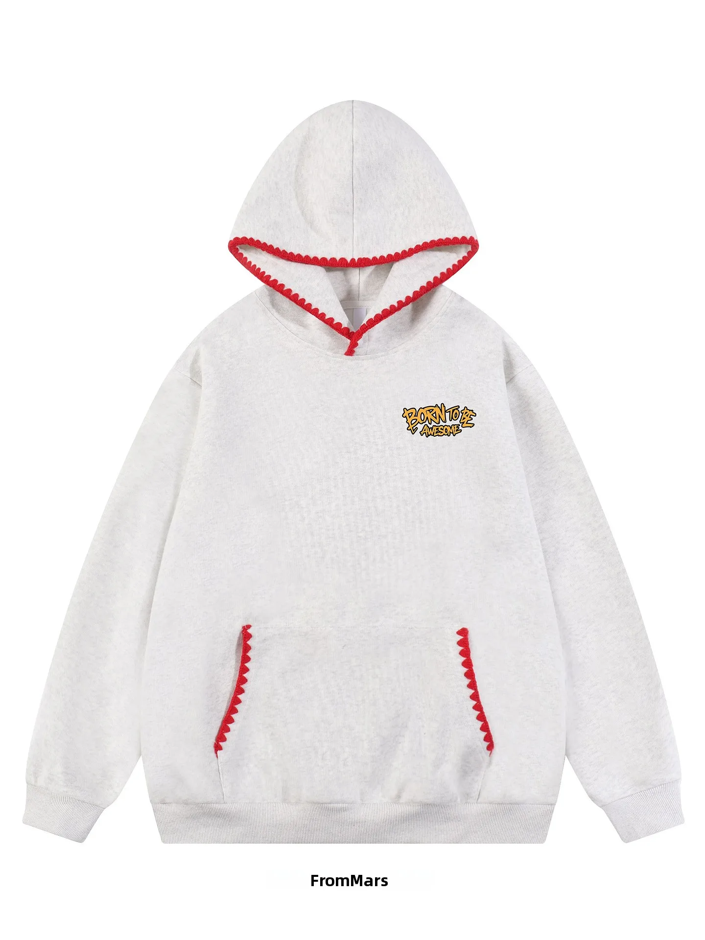 火星クールダック-ルーズフード付きパーカー-ストリートウェアスタイル-ユニセックス-春ファッション-中国ブランド-新デザイン限定商品