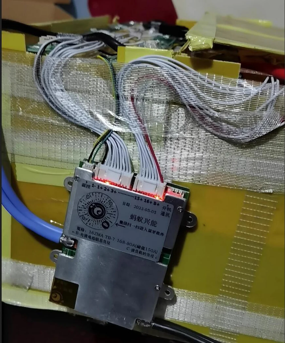 Imagem -06 - Bateria de Lítio para Placa de Proteção do Veículo Elétrico Bluetooth 7s16s 100a 200a 300a 8s 13s 14s 24v 36v 48v 60v