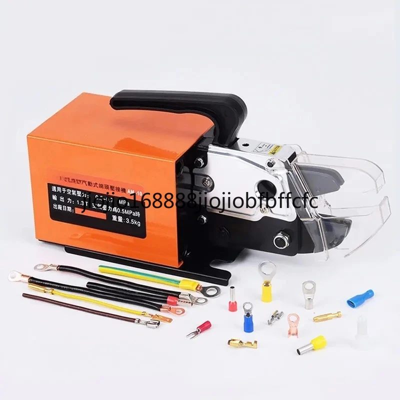 Suitable for AM-10 Pneumatic Crimping Tool Air Powered Wire Terminal Crimper Plier Machine Up to 16mm² with 4 Optional Die Sets