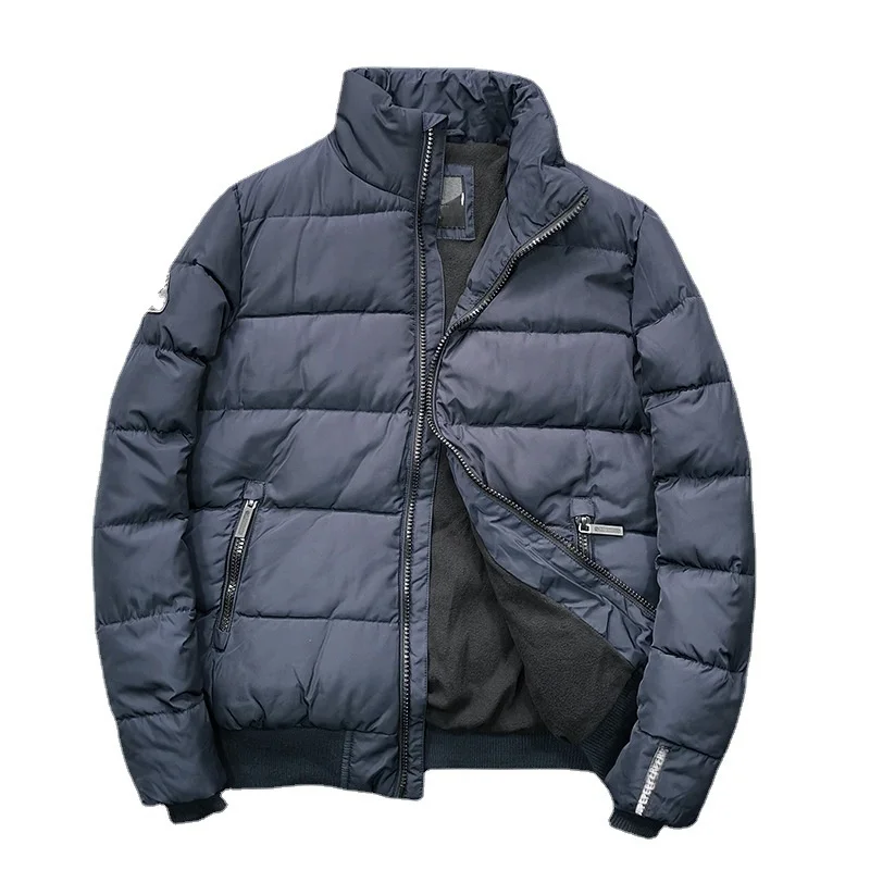 

Winter Men's Warm Down Jacket Thick Stand-up Collar Fashion Puffer Coats Windproof Outwear For Male