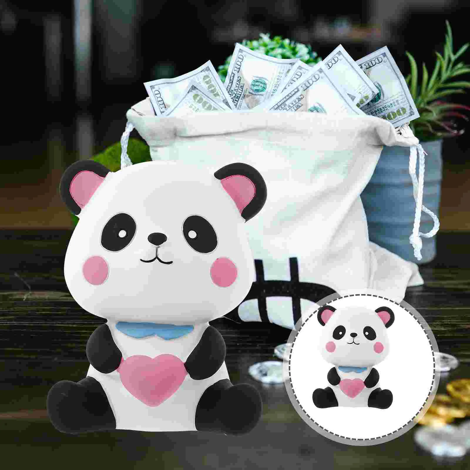 

Money Creative Cartoon Animal Piggy Bank Kids Vinyl Saving Jars Pot Toys Panda Shape Child