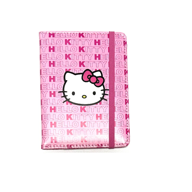 Kawaii Y2K Pink Hello Kitty Passport Holder Bank Card Storage Bag Vintage Japanese Cute Charm Document Bag Birthday Gift