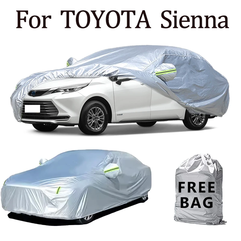 

For TOYOTA Sienna Car Cover Outdoor Protection Covers Snow Sunshade Waterproof Dustproof Exterior UV Car Accessories