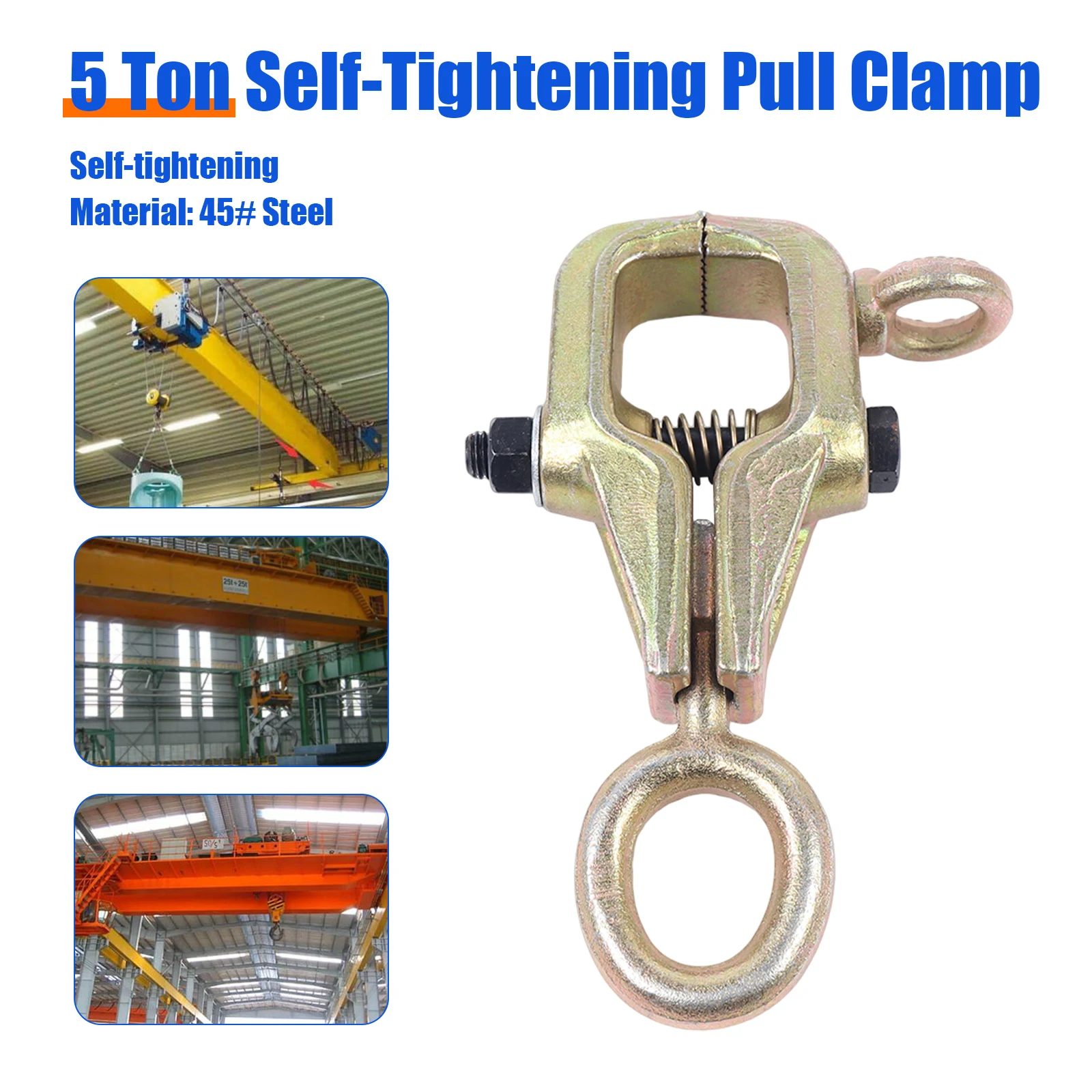 

Self-tightening 5 Ton Car Body Repair Tool Frame Grip Pull Jig Clamp Dent Puller