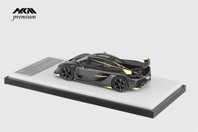 **Preorder** HKM Premium 1:64 Koenigseg Jesko Attack Glacier Blue Black limited999 Diecast Model Car