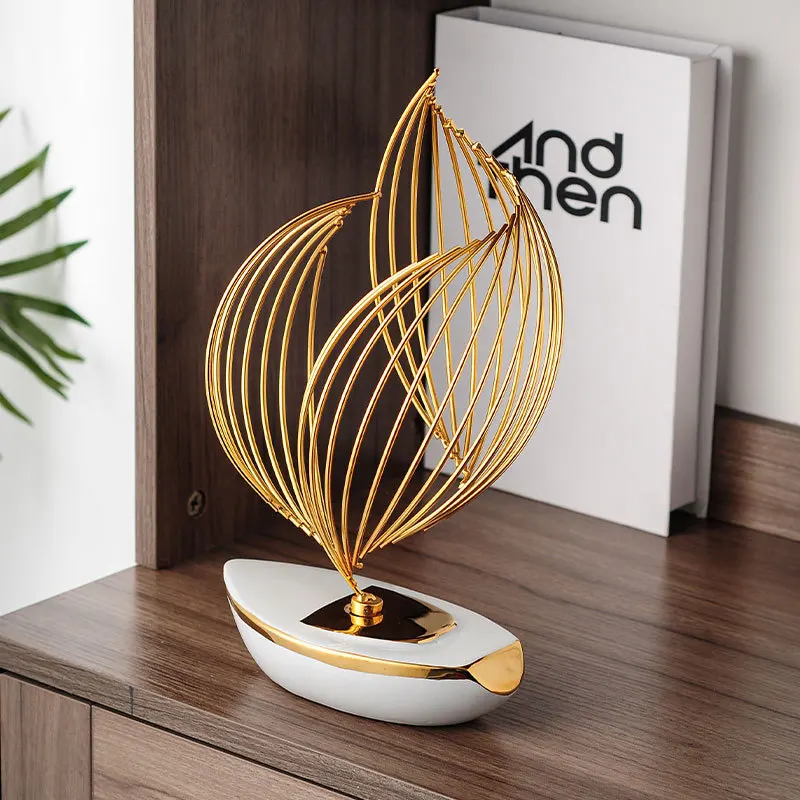 Wind and Wind Water Boat Home Furnishings Entrance Decorations Living Room Cabinet Handicrafts Relocation High End Gifts Pendant