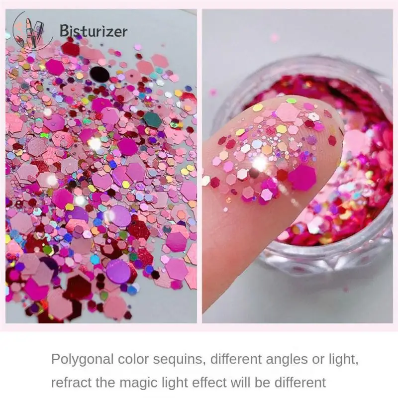 1Box Nail Sequins 3D Ultrathin Colorful Round Nail Glitter Flakes Mixed Size Sparkly Paillette For Manicure Nail Art Accessories