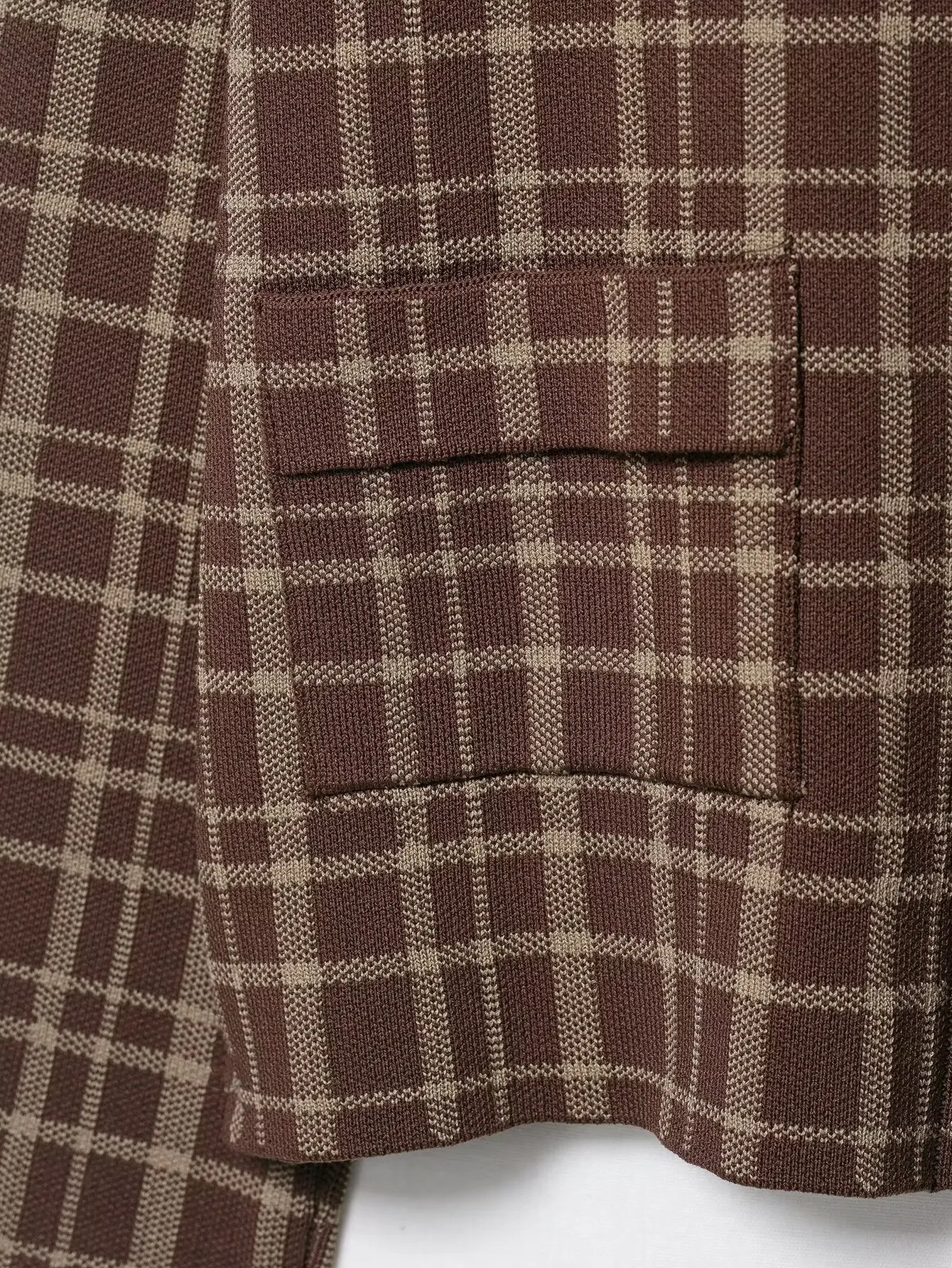 Nowa kolekcja jesień-zima 2025: płaszcz damski w kratę z kołnierzykiem, mieszanka materiałów, styl retro, temperament, koreańska dzianinowa kurtka.