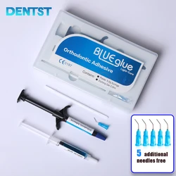 Dental Braces Blue Glue Adhesivos Orthodontic Universal Light-Cure For Bracket Tube Crystal Decoration Teeth Glue Braces Kit Wit