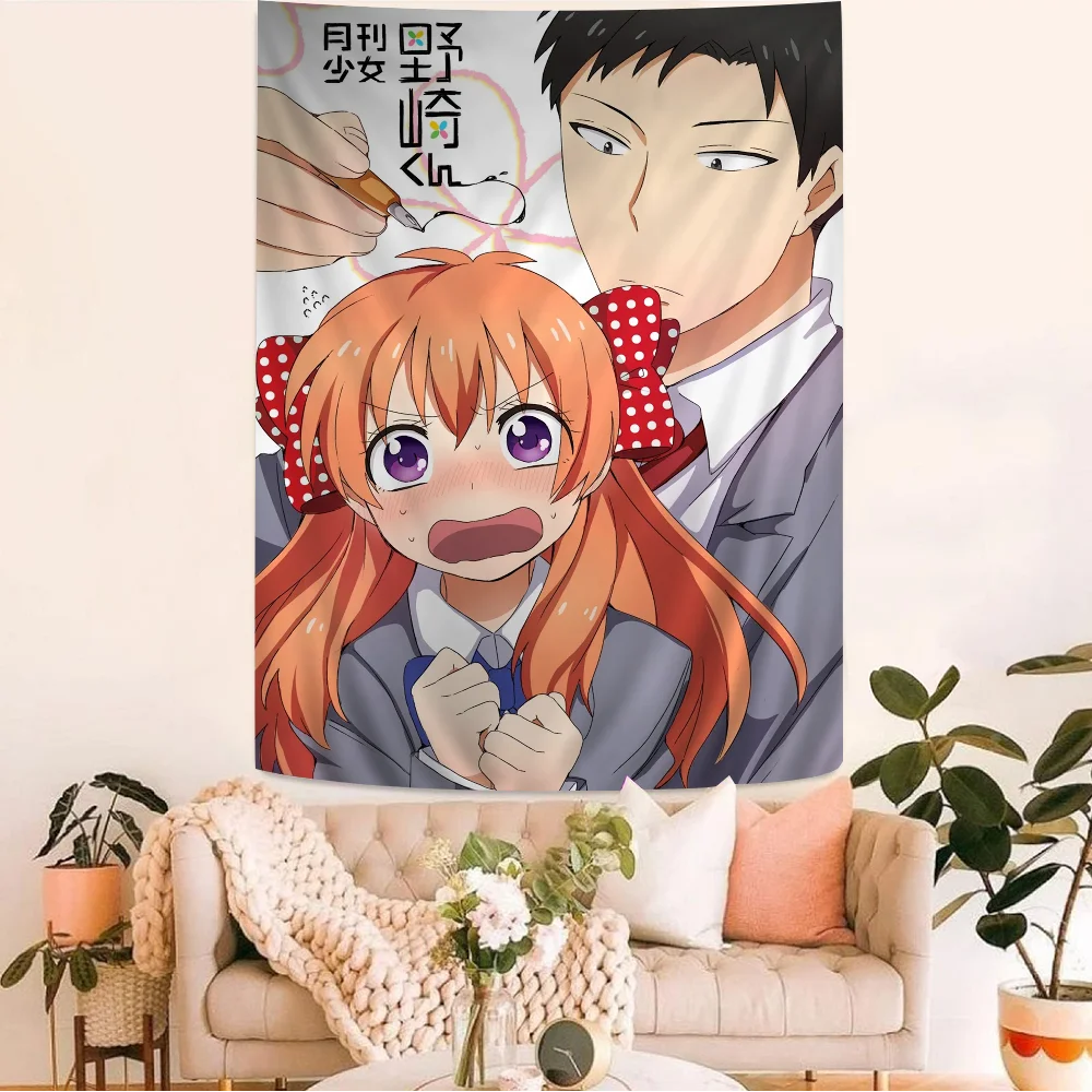 Monthly Girls' Nozaki-kun Cartoon Tapestry Home Decoration Hippie Bohemian Decoration Divination Home Decor