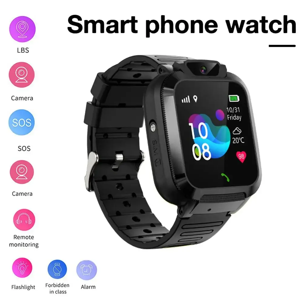 Q16S Waterproof Smart Watch For Kids GPS Touch Screen Phone Gift 2G Phone Watch For Boys And Girls Primary School Students