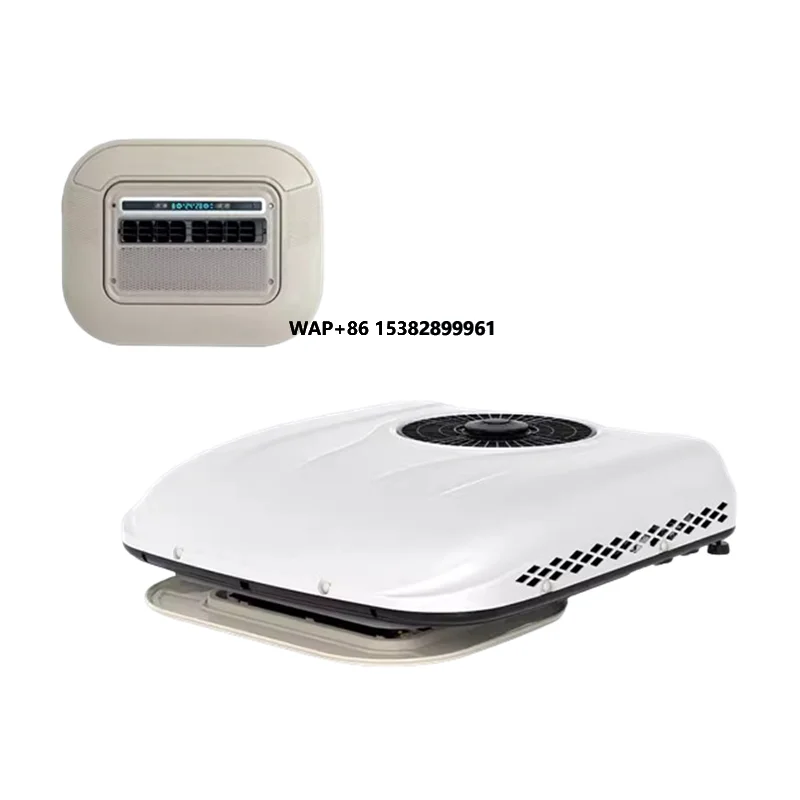 مكيف هواء مثبت على السطح 12 فولت تيار مستمر 12 فولت 24 فولت مكيف هواء لوقوف السيارات الكهربائية لسيارة فان شاحنة حافلة قافلة