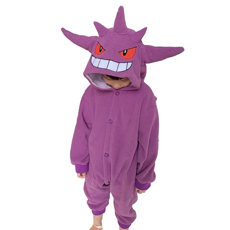2025 New Children Charizard Onesie For Kids Gengar Kigurumi Umbreon One-Piece Pajama Eevee Full Body Suit Girl Halloween Cosplay