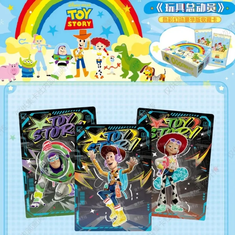 

Genuine In Stock CardFun Toy Story Color Motion Deluxe Collectible Cards Woody Buzz Lightyear Rare Anime Cards Festival Fan Gift