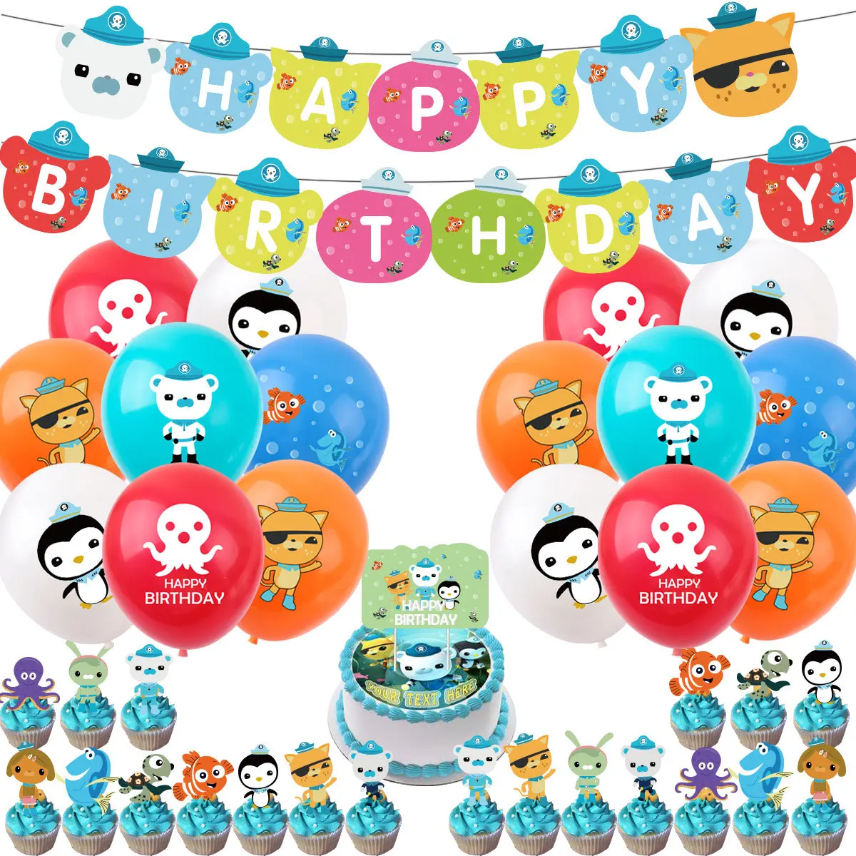 The  Octonauts  Kids Birthday Party  Decoration Supplies