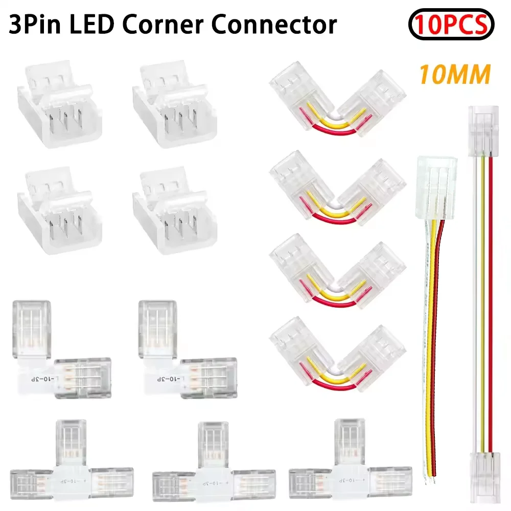 10Pcs 10Mm 3Pin Led…