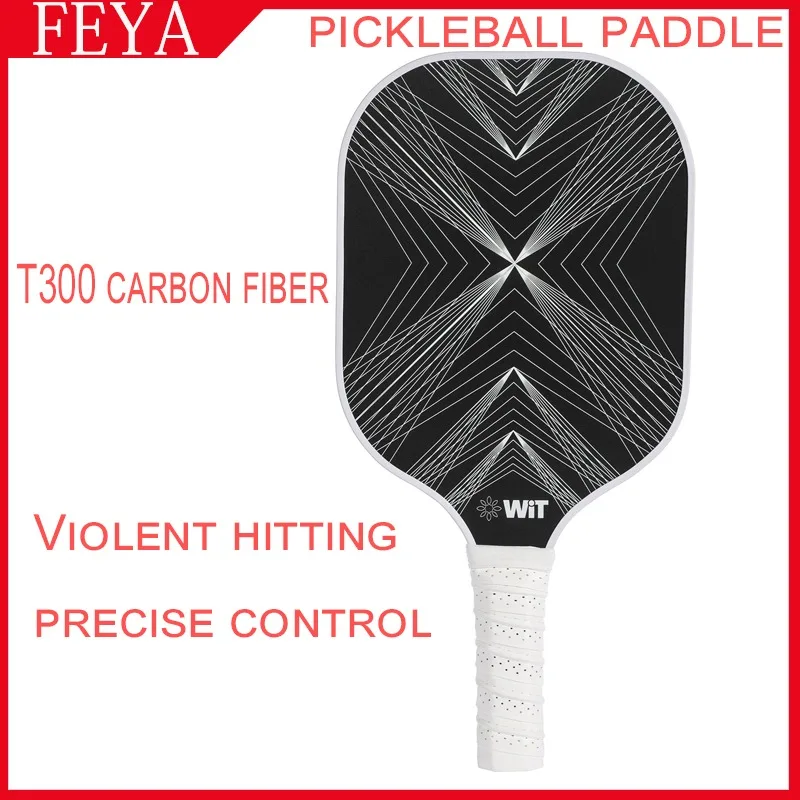 

FEYA Pickleball Paddle T300 Углеродное волокно Гладкая поверхность Профессиональная конкурентоспособная ракетка Точный контроль жестокого удара