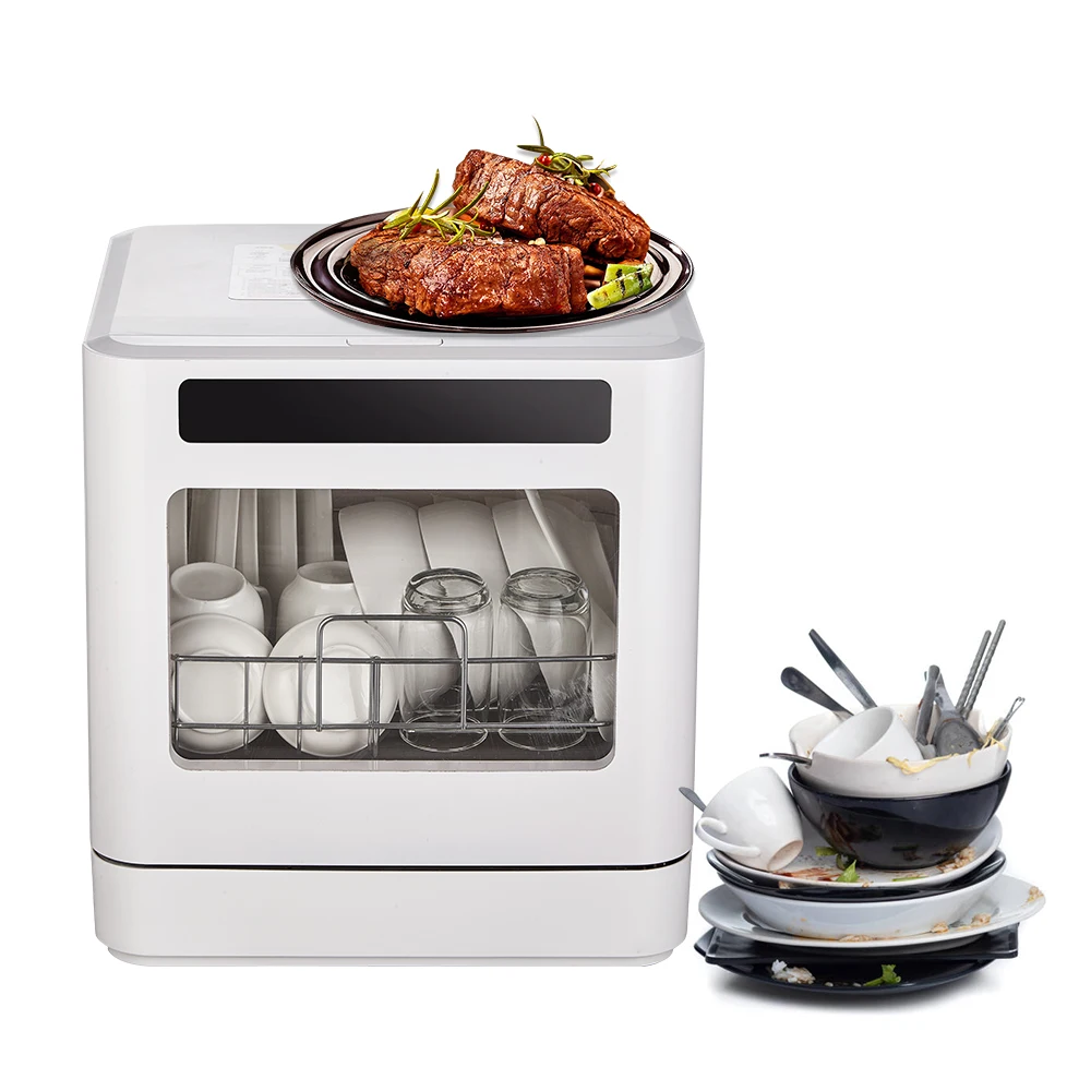 Factory Disinfection Drying Dishwasher Home Use Portable Multi-Function Dish Washer 220V Transparent Window China 