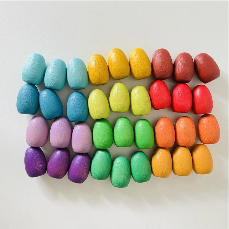 Montessori Mandala Blokken Losse Onderdelen Baby Pretend Play Scènes Speelgoed Kleur Sorteren Tellen Educatief Houten Speelgoed Voor Kinderen