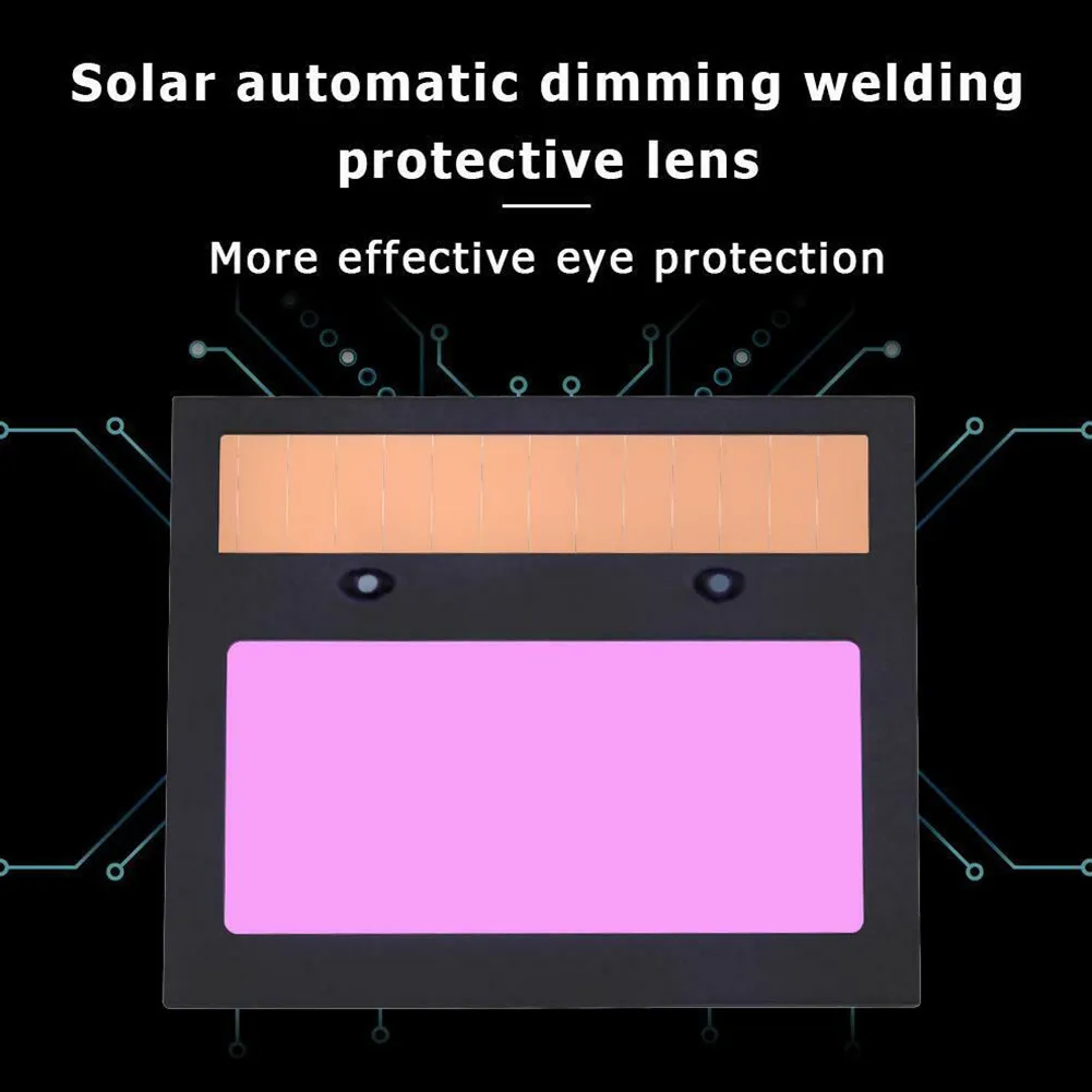 

Welding Filter LCD Welding Screen Solar Panel Automatic Dimming Welding Shield Welding Mask Welding Helmet 110*90mm/4.33*3.5inch