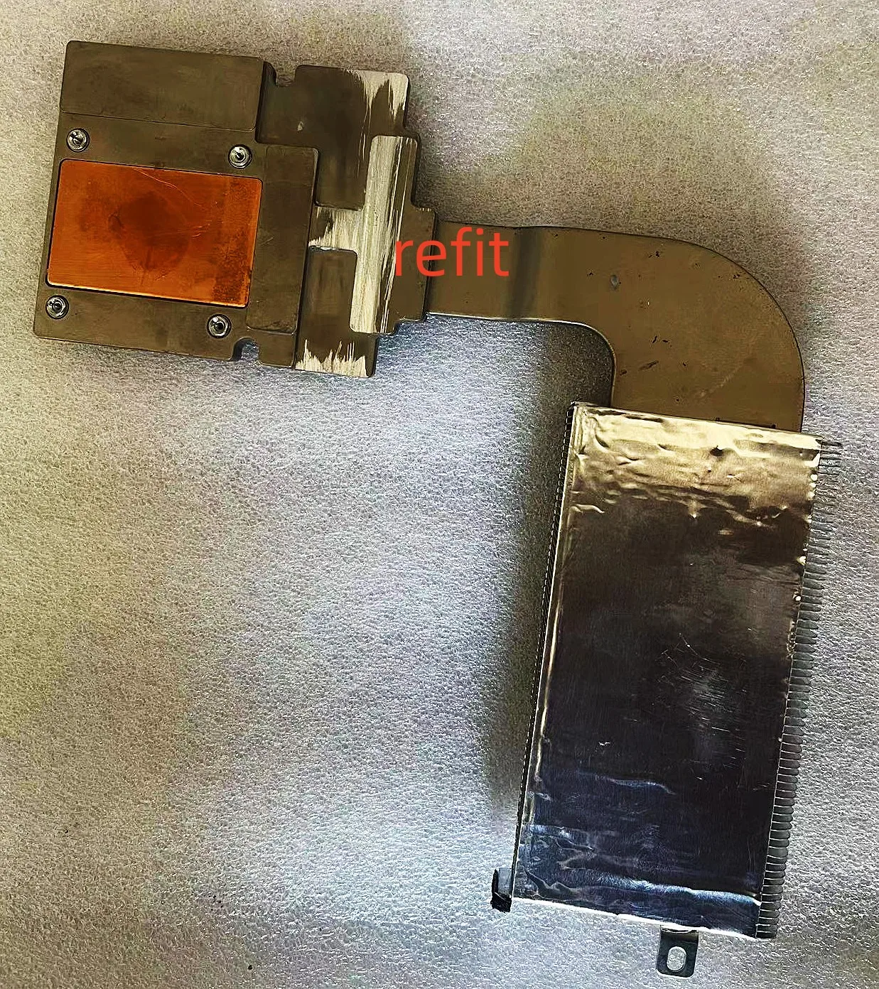 

A1312 hd6970m radiator has been modified to adapt to NVIDIA graphics card gtx780m k3100m gtx880m gtx770m k4000m