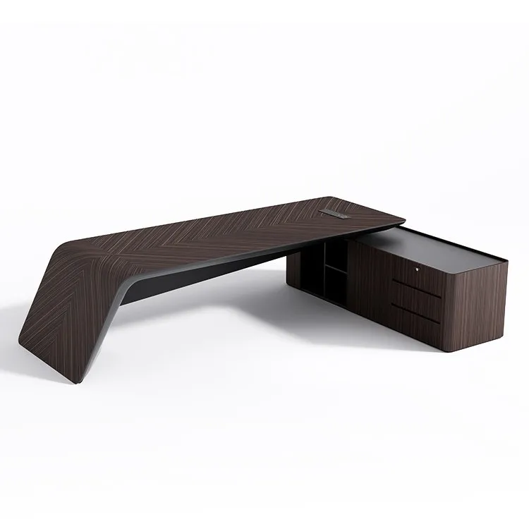

Индивидуальный минималистичный современный офисный стол высокого класса, офис менеджера, офис одиночного руководителя, комбинация стола и стула