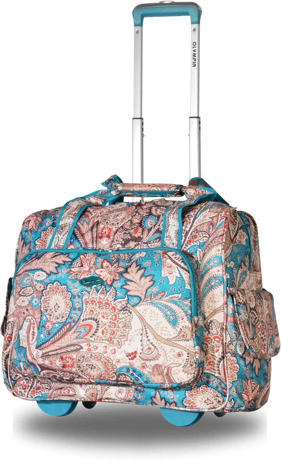 

Lightweight Rolling Overnight Carry-On Suitcase with Wheels, Laptop Compartment, Weekender Travel Bag