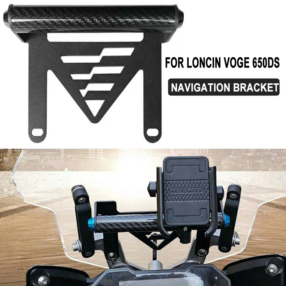 

Windshield Mount Navigation Bracket GPS Smartphone Holder Motorcycle For LONCIN VOGE 650DS 650 DS