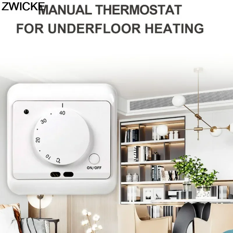 

High Power Mechanical Manual Thermostat Control Panel Lntelligent Electric Floor Heating Mechanical Thermostat Switch Thermostat