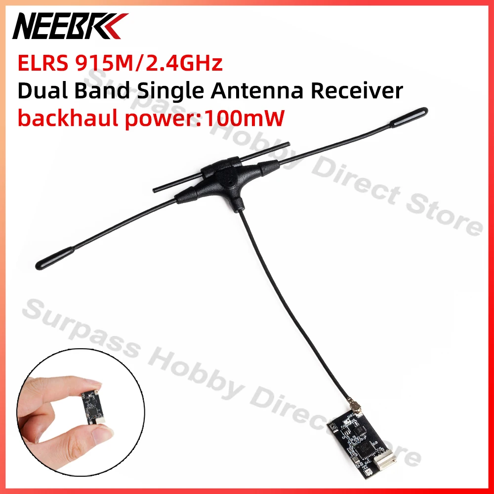

ELRS 915M/2.4GHz GemX RX Dual Band Single Antenna Receiver T-type IPEX1 100mW Votag Return for Long Range FPV Racing Drone Parts