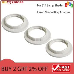 3Pcs Lamp Shade Ring Adapter Kit E14 Plastic Lampshade Collar Ring Thread Lamp Light Shade Accessory Holder Home Light Parts