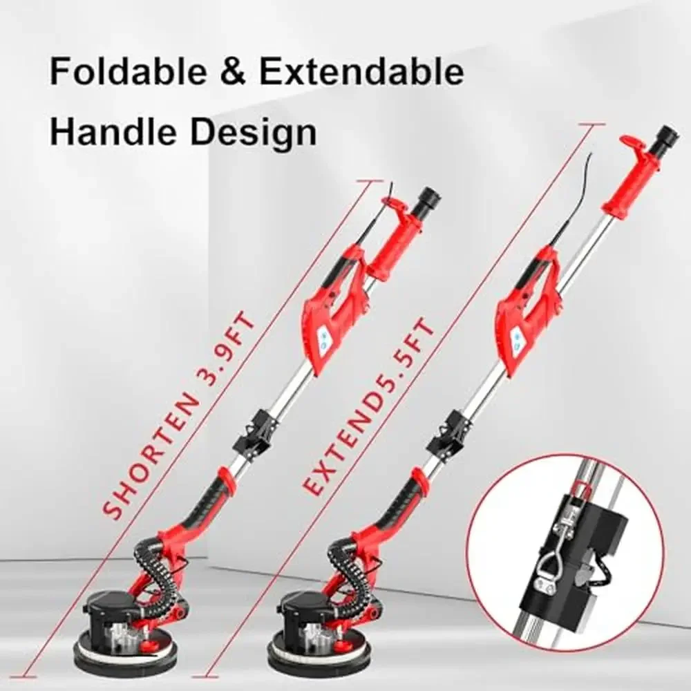 الكهربائية دريوال ساندر 6.8A 750 واط أداة مع 7 سرعات 800-1750 دورة في الدقيقة مصباح ليد مجمع الغبار زوايا مجموعة إزالة حقيبة قفازات فرشاة