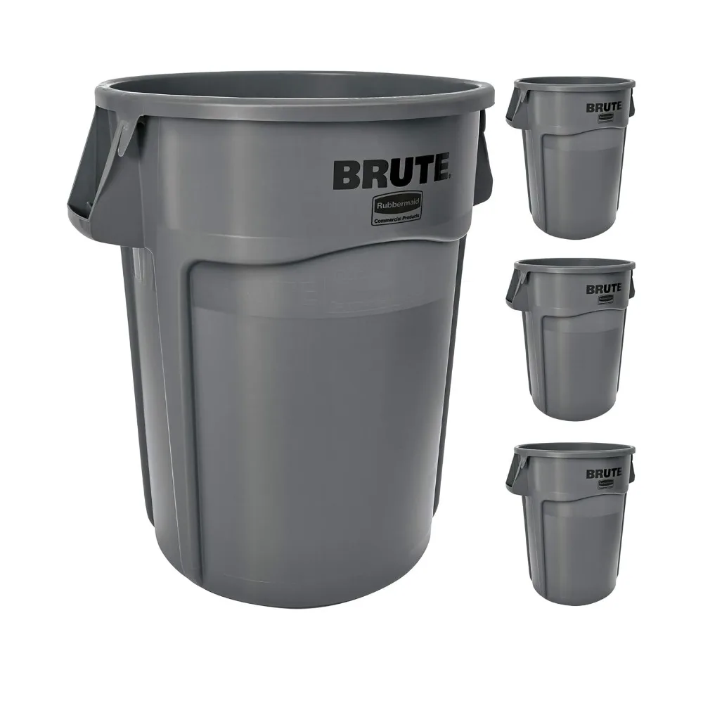 Commercial Products BRUTE Heavy-Duty Round Trash/Garbage Container