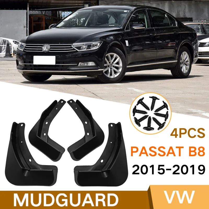 

For Volkswagen 17 Passat B8 2015-2019 black car mudguard Reduce dust Resist tire dirt car accessories tools