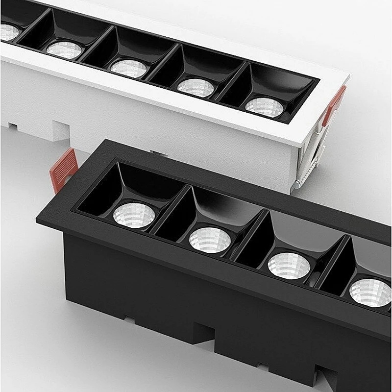 Tuya intelligent dimming 10W20W30W line lights Ceiling lights LED spotlights COB downlights grille lights Indoor lighting bulbs - Image 4