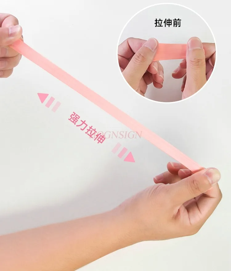 100PCS Latex Finger Cover Pink Disposable Beauty Embroidery Color Material Armor Squeezing Rubber Special Tool