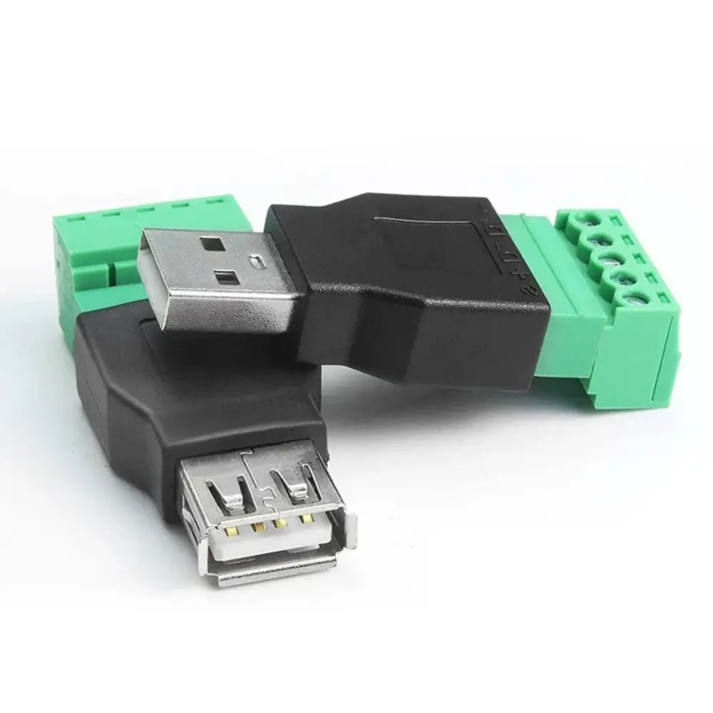 With 5 Pin Screw USB Connector Type a Male/Female 5 Pin USB Plug Solderless With Shield 5 Pin Screw Terminal Mobile Phone