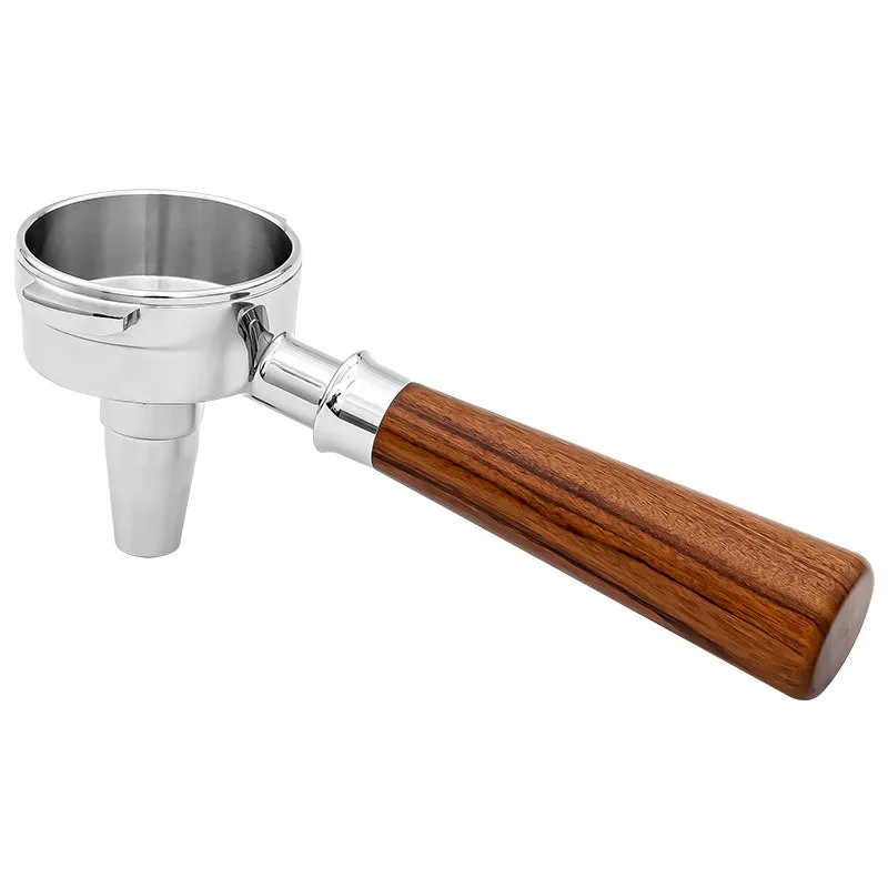 

Coffee machine handle E61 modified stainless steel solid wood handle Coffee handle 58mm universal