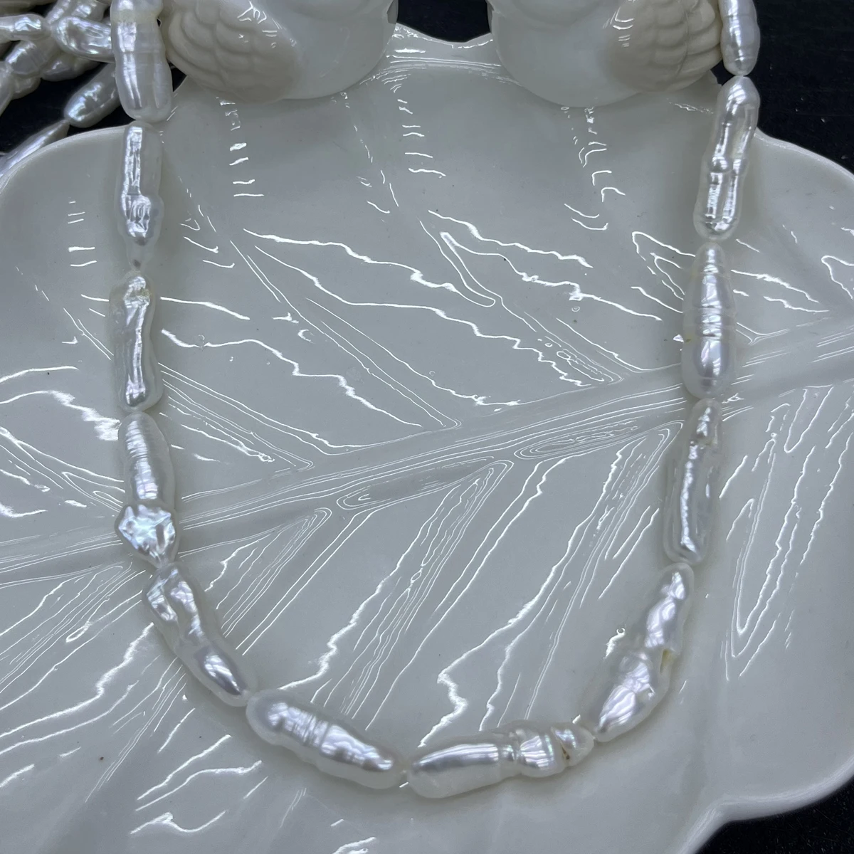 

8x25mm AAAA Natural Freshwater Long Strip Shape Baroque Pearl Bead Jewelry Make DIY Necklace Bracelet Accessories Gift Wedding