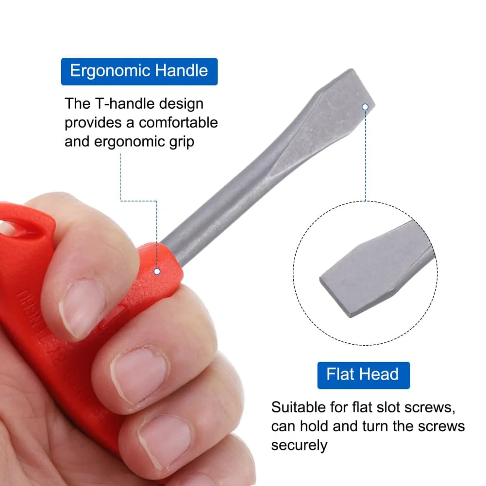 

T Handle Flat Head Screwdriver by Durables for Camera Tripods and For Quick Release Plates with Reliable Steel Material