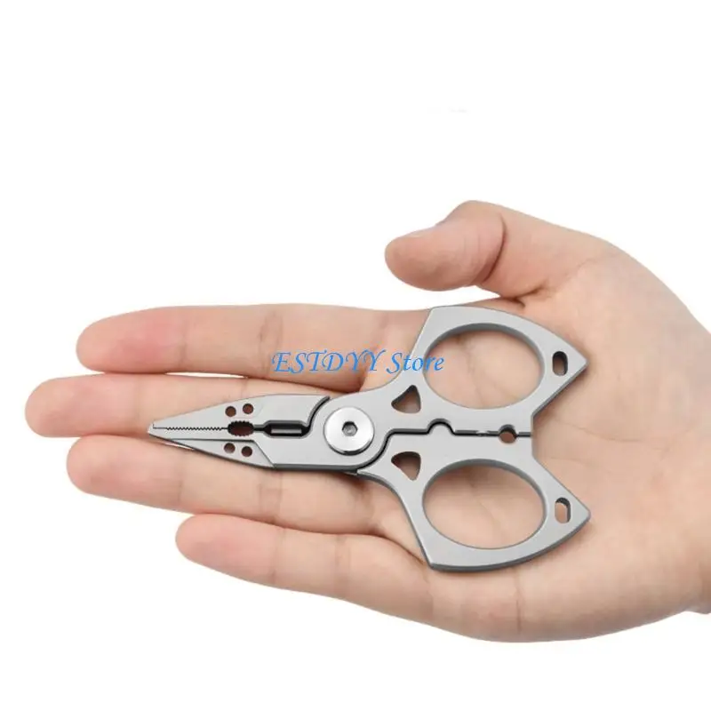 

G6DE Multifunctional Stainless Fishing Pliers Line Cutter Rings Openers Hook Remover