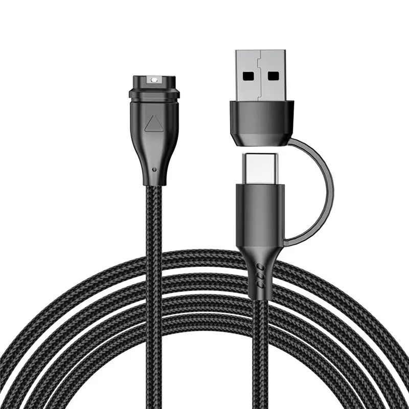 

Charging Cable 2In1 USB Type C Watch For Garmin Forerunner 245, 255 955,Venu 2, Fenix 8, 7 Series-A32R